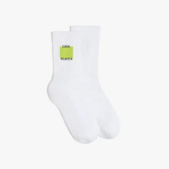 Acid Lime Logo vierkante sokken