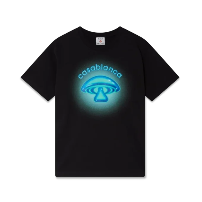Airbrush Mushroom Logo T-shirt met korte mouwen Airbrush Mushroom Logo T-shirt met korte mouwen