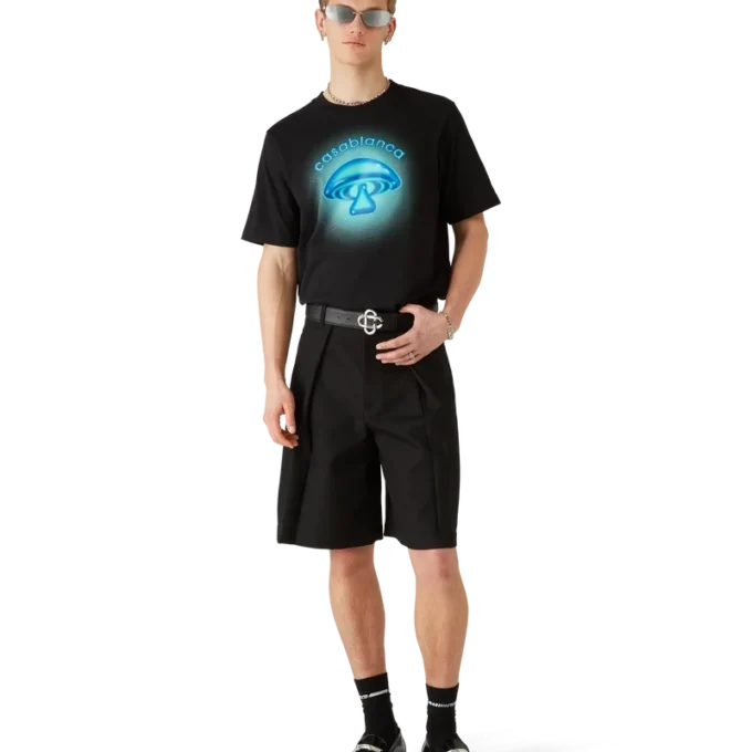 Airbrush Mushroom Logo T-shirt met korte mouwen Airbrush Mushroom Logo T-shirt met korte mouwen