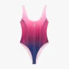 Aubergine zwempak met kleurverloop Aubergine zwempak met kleurverloop