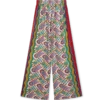 Bedrukte broek met wijde pijpen