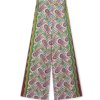 Bedrukte broek met wijde pijpen