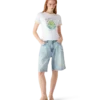 Beyond Destiny Longline Ringer T-shirt met korte mouwen Beyond Destiny Longline Ringer T-shirt met korte mouwen