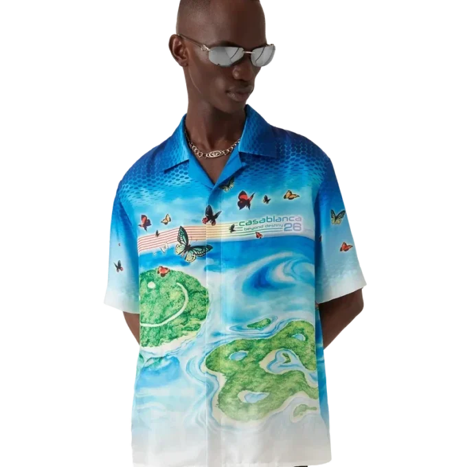 Beyond Destiny zijden shirt met korte mouwen Beyond Destiny zijden shirt met korte mouwen