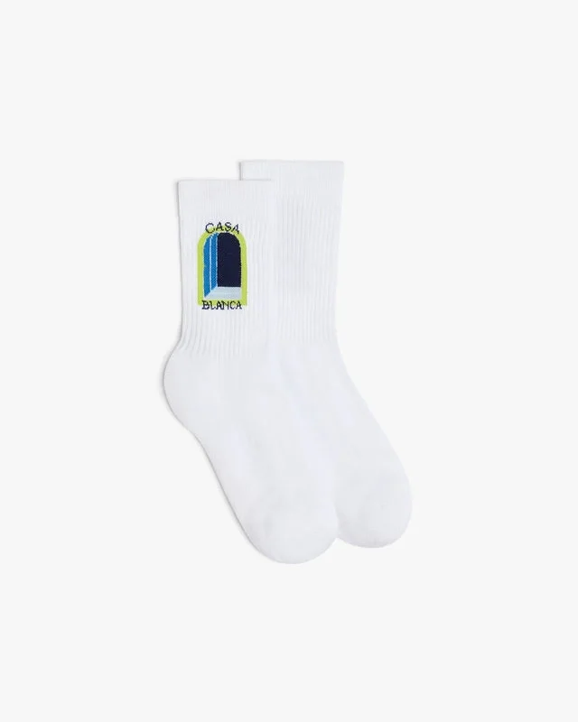 Blauwe Arch-sokken met kleurverloop Blauwe Arch-sokken met kleurverloop