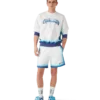 Blauwe Fade-sweatshorts