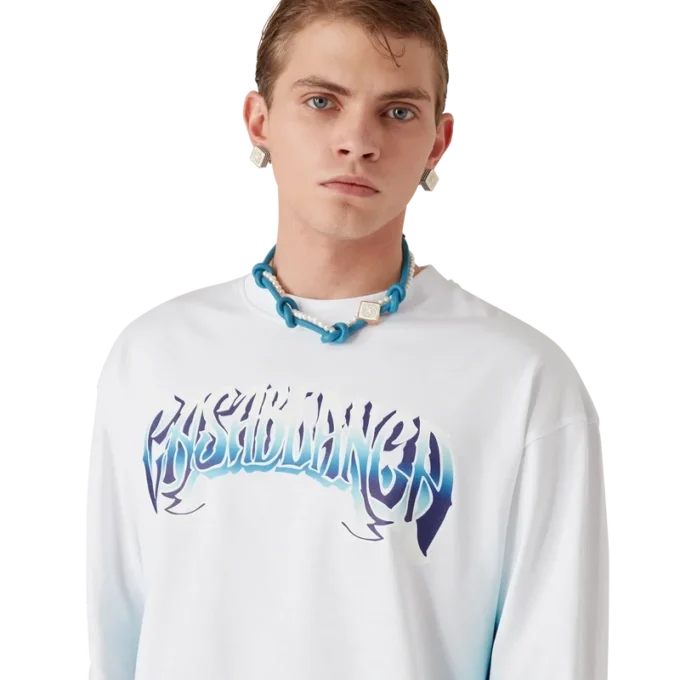 Blauwe geknoopte ketting Blauwe geknoopte ketting