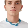Blauwe geknoopte ketting Blauwe geknoopte ketting