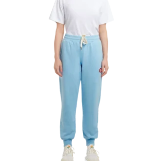 Blauwe joggingbroek met logopatch