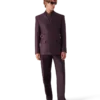 Blend getailleerde wollen zijstreepbroek van zijde Blend getailleerde wollen zijstreepbroek van zijde