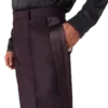 Blend getailleerde wollen zijstreepbroek van zijde Blend getailleerde wollen zijstreepbroek van zijde