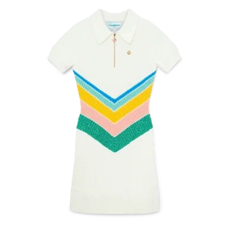 Bouclé Chevron-jurk