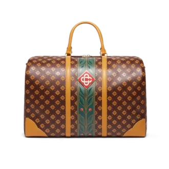 Bruine Monogram-weekendtas