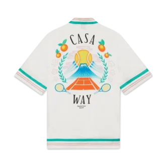 Casa Way zijden overhemd met korte mouwen