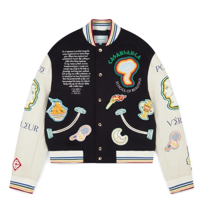 Chenille patchwork bomberjack Chenille patchwork bomberjack