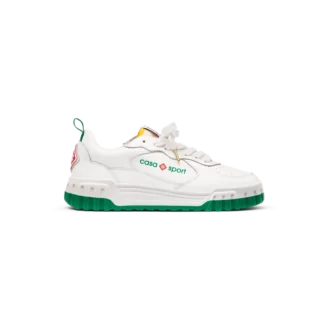 Court sneaker voor dames in wit en groen