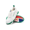 Court sneaker voor dames in wit en groen Court sneaker voor dames in wit en groen