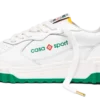 Court sneaker voor dames in wit en groen Court sneaker voor dames in wit en groen
