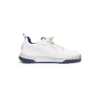 Court sneaker voor heren in wit en marineblauw Court sneaker voor heren in wit en marineblauw