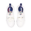 Court sneaker voor heren in wit en marineblauw Court sneaker voor heren in wit en marineblauw