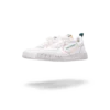 Court sneakers voor dames in wit en multicolor Court sneakers voor dames in wit en multicolor