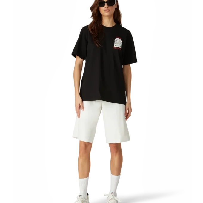 Court sneakers voor dames in wit en multicolor Court sneakers voor dames in wit en multicolor