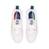 Court sneakers voor dames in wit en multicolor Court sneakers voor dames in wit en multicolor