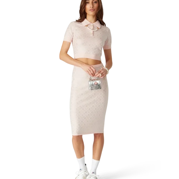Crystal Monogram gebreid Poloshirt Crystal Monogram gebreid Poloshirt