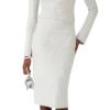Crystal Monogram gebreide rok