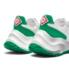 Dames Atlantis sneaker in wit en tennisgroen Dames Atlantis sneaker in wit en tennisgroen
