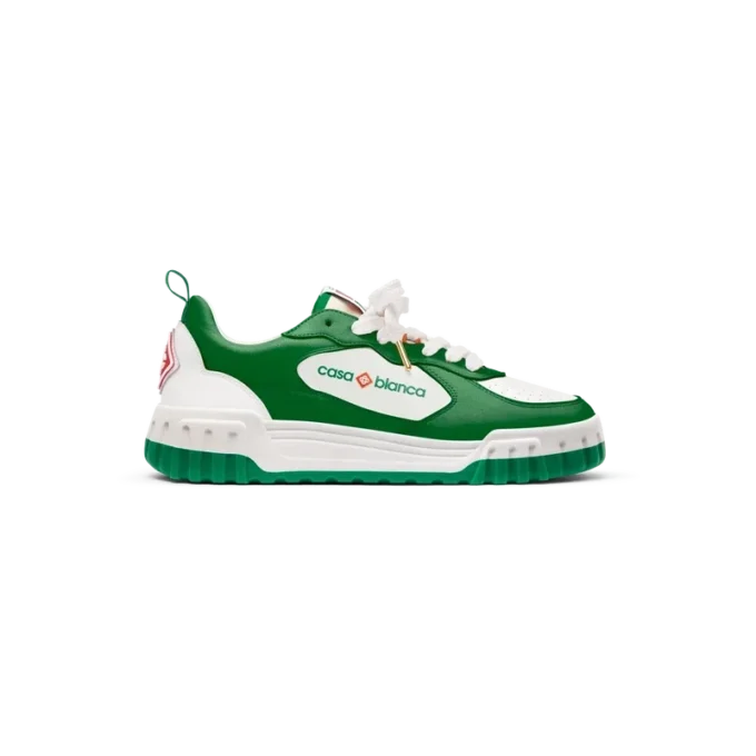 Dames Court groene & witte sneaker Dames Court groene & witte sneaker