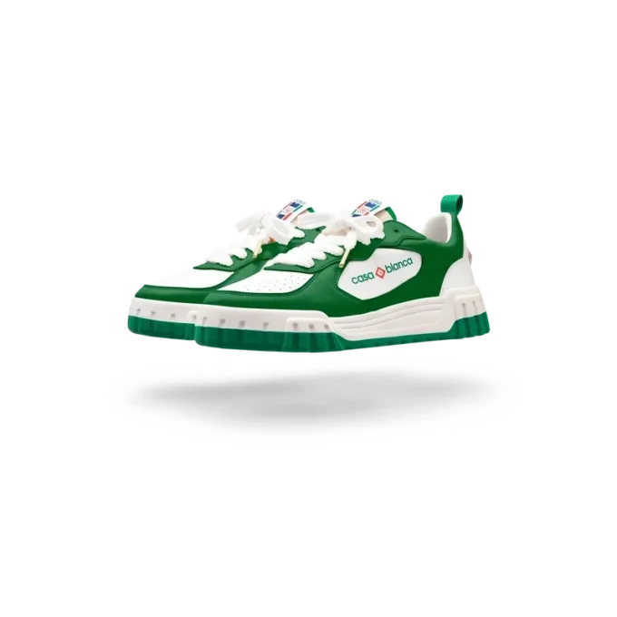 Dames Court groene & witte sneaker Dames Court groene & witte sneaker