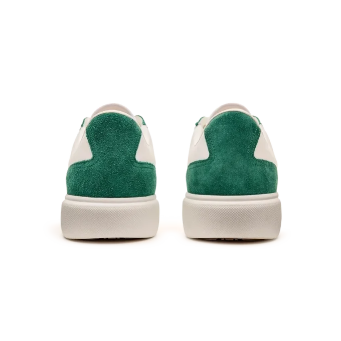 Del Mar witte en groene sneaker voor heren Del Mar witte en groene sneaker voor heren