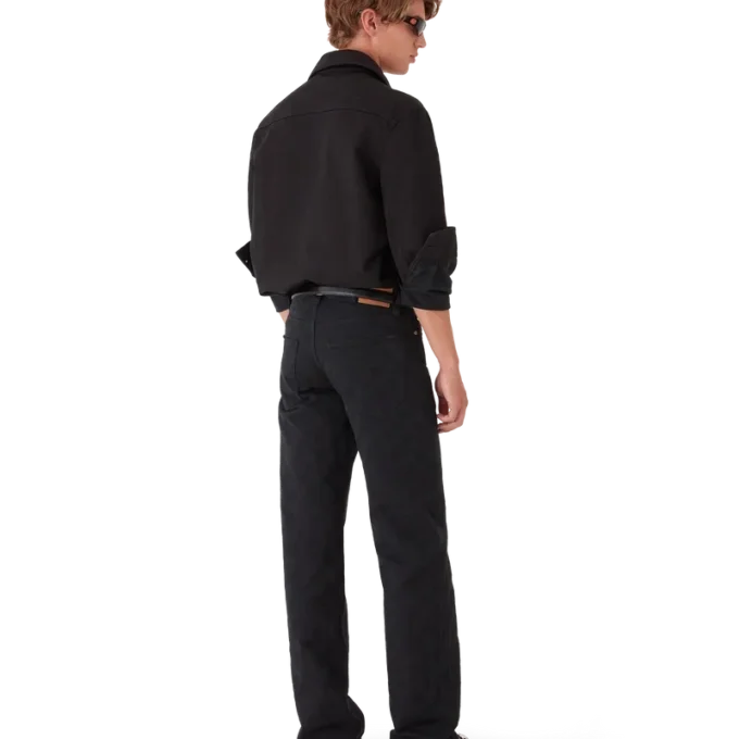 Denim Monogram Straight Leg Jeans Denim Monogram Straight Leg Jeans