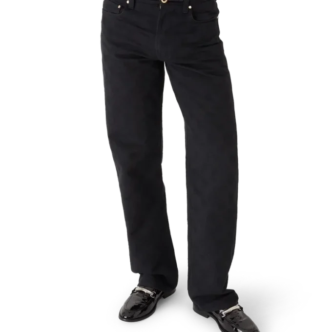 Denim Monogram Straight Leg Jeans Denim Monogram Straight Leg Jeans