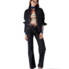 Denim overhemd met geborduurd logo Denim overhemd met geborduurd logo