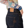 Denim overhemd met geborduurd logo Denim overhemd met geborduurd logo