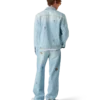 Denimjasje met geborduurd motief Denimjasje met geborduurd motief