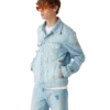 Denimjasje met geborduurd motief Denimjasje met geborduurd motief
