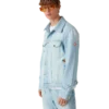Denimjasje met geborduurd motief Denimjasje met geborduurd motief