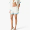 Floral Cc Smile Monogram Jacquard zijden Shorts Floral Cc Smile Monogram Jacquard zijden Shorts
