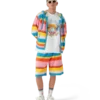Fluffy gestreepte oversized Shorts Fluffy gestreepte oversized Shorts