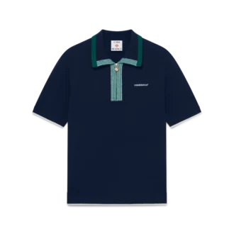 Gebreid tennispoloshirt