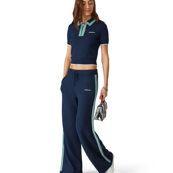 Gebreid tennispoloshirt