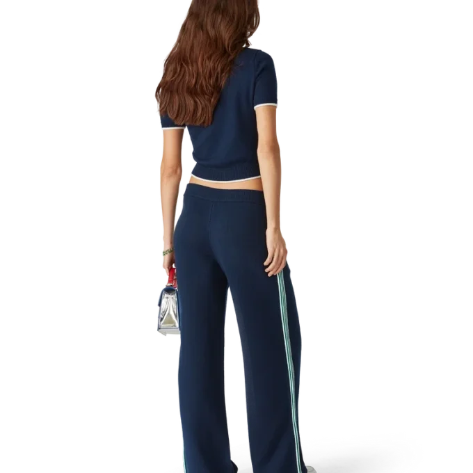 Gebreid tennispoloshirt