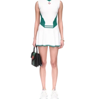 Gedrapeerde tennisjurk
