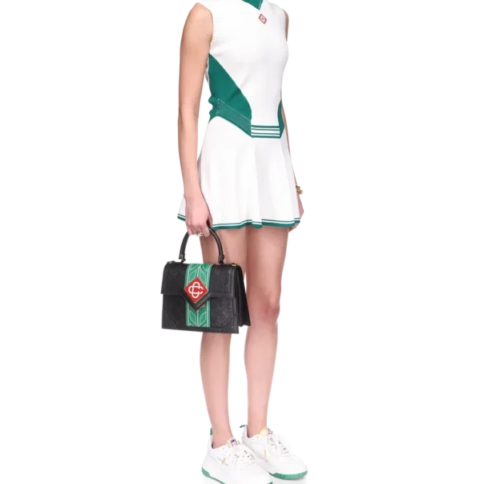 Gedrapeerde tennisjurk