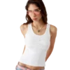 Geribbelde jersey tanktop Geribbelde jersey tanktop