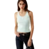 Geribbelde jersey tanktop Geribbelde jersey tanktop