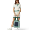 Gestreepte gehaakte tas